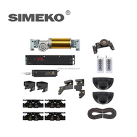 SK-7002 Sensor kaca otomatis pintar pintu geser ekonomis mudah dipasang Remote Control antigores operator pintu desain Modern