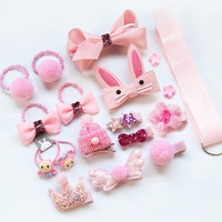 Ensemble Cadeau de 18 Pièces, Adorables Accessoires Cheveux pour Enfants, Kits de Barrettes et Épingles à Cheveux en Caoutchouc