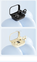Écouteurs TWS sans fil à clip d'oreille, affichage LED, casque stéréo avec étui de chargement pour téléphone et sport