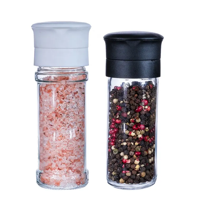 Professional supplier black white pepper grinder salt and pepper grinder set Salt Pepper Mills