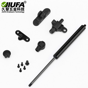 Jiufa Gas <b>Spring</b> Support Rod 60N Black Universal Wooden Aluminum Door Cabinet Wall Mount Minimalist Multi Angle Stop - Product Image 2