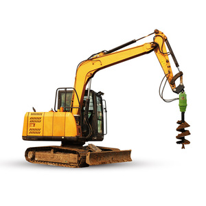 Custom Excavator With Auger Drill For Pile <b>Foundation</b> Drilling And Solar Pole Installation - Product Image 1