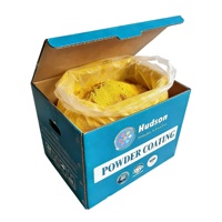 Peinture en poudre électrostatique jaune en polyester Hudson 20 kg en boîte, écologique, résistante aux intempéries, pour bateaux et meubles