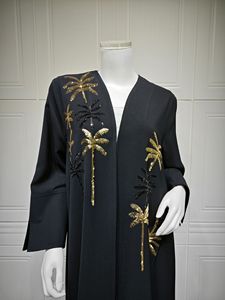 Abaya transpirable con bordado de lentejuelas elegante para mujer al por mayor 2026 - Product Image 6