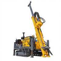 Foreuse géologique hydraulique sur chenilles pour l'exploration, machine de forage de sols et d'échantillonnage minier, pompe à moteur diesel, profondeur max. 650m