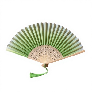 Vente en gros de éventails pliants en bambou de style <span class=keywords><strong>japonais</strong></span> ancien, imprimés de fleurs, couleurs variées, pour événements et encouragements - Product Image 2