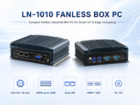 Mini PC Compacto sin Ventilador, Doble LAN, COM, USB, Salida de Pantalla, Almacenamiento Opcional, para Equipos Comerciales, OEM, ODM, Personalizable