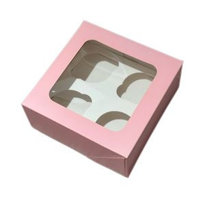 Bán buôn tùy chỉnh <span class=keywords><strong>cupcake</strong></span> bao bì hộp cửa sổ trong suốt cốc Đóng gói hộp 4/6/12 lỗ rõ ràng <span class=keywords><strong>cupcake</strong></span> hộp - Product Image 3