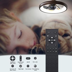 <span class=keywords><strong>Ventilador</strong></span> de <span class=keywords><strong>Techo</strong></span> con Luces LED Regulables, Aspas Reversibles, Temporizador con Control Remoto, Montaje Semi Empotrado, Perfil Bajo - Product Image 3