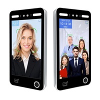 Sistema de Control de Asistencia Biométrico IP65 para Aplicaciones Móviles, Tarjeta RFID, Reconocimiento Facial por IA, Código QR, Control de Acceso, Huella Dactilar, Registro de Horario, Wi-Fi, Nube