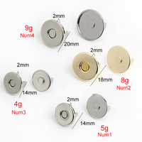 Nolvo World – boucle de bouton magnétique en métal pour vêtements, nouveau, rond, solide, Invisible, 14mm, 18mm, 20mm