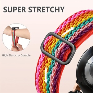 20mm 22mm elastico Sport traspirante braccialetti in Nylon per orologi Galaxy <span class=keywords><strong>Watch</strong></span> 7/6/5/4 <span class=keywords><strong>Samsung</strong></span> <span class=keywords><strong>Watch</strong></span> 5 <span class=keywords><strong>Pro</strong></span> - Product Image 3