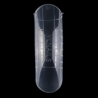 SunelPort Puntas de Uñas de Cristal Extendidas D03, 120 Piezas, Uñas Postizas Curvas con Diseño Cuadrado Rápido, Ultrafinas y sin Rastro