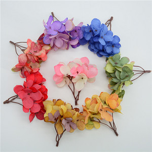 Artesanía Dongchen, Hortensia Artificial de 8 cm de Diámetro, Flor de Seda, Decoración para Bodas y Hogar - Product Image 1
