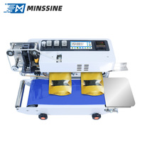 Machine de scellage à bande continue pour sacs en film plastique horizontaux 2025, prix d'usine, avec impression jet d'encre