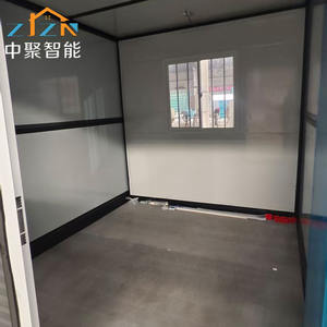 Petites villas pliantes de 20 pieds maison préfabriquée portable salle d'exposition maison remorque conteneur maisons mobiles avec toilettes portables - Product Image 4