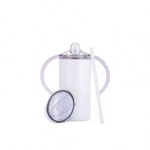 Gobelet isotherme classique en acier inoxydable de 12 oz pour bébé avec double poignée, isolation sous vide, performance thermique de 12 à 24 heures, idéal pour la rentrée scolaire - Product Image 2