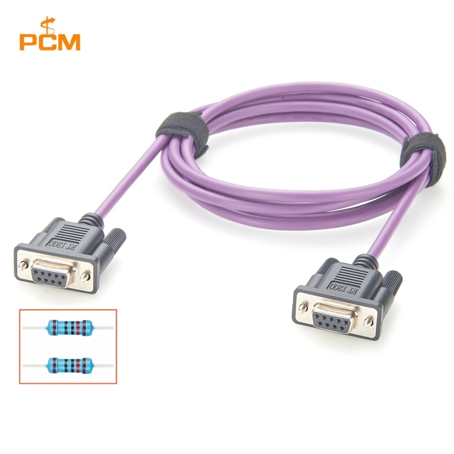 D-Sub CAN Bus Controller Cable DB9 Female CAN-High CAN-Low 2x 120 Ohm Terminator Resistor Automation Vehicle Data Logger Test