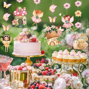 Guirlande murale DAMAI avec animaux de la forêt en aquarelle pour anniversaire de fille, baby shower, décoration de fête féerique - Product Image 4