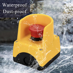 ManHua防水緊急停止スイッチコントロールボックス赤いサインキノコプッシュボタンスイッチラッチングターンリリースNO NC - Product Image 3