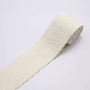 Custom Shaping Clothing Garment 10cm 2 4 Inch Wide Woven Spandex/Nylon Body Webbing Strap Jacquard Elastic Ribbons 6mm Bags - Product Image 4
