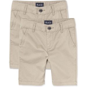 Shorts chino extensibles pour garçons The Children's Place, taille mi-haute, respirants, en coton tissé et élasthanne, style Bermuda - Product Image 1