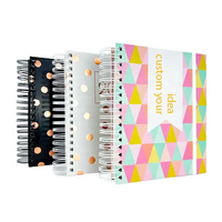 Carnet métallique personnalisé a5 carnet rigide journal catalogue planificateur agenda agenda organisateur carnet à spirale pour cadeaux