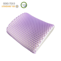 Coussin de soutien lombaire orthopédique pour siège de voiture en mousse à mémoire de forme avec housse en TPE