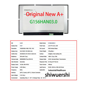 Monitor LCD de 15.6 Pulgadas al por Mayor, N156HRA-GAA G156HAN02.0 G156HCE-E01 EV156FHM-N10 G156HAN03.0 <span class=keywords><strong>NT156FHM</strong></span> N33 <span class=keywords><strong>N42</strong></span> N51 T00 TS0 - Product Image 5