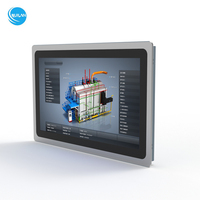 Panel PC Industrial de 15.6 Pulgadas con Diseño sin Ventilador, CPU I3, Pantalla Táctil VGA Pcap y Sistema Operativo Android, Mini PC Industrial con Clasificación IP65