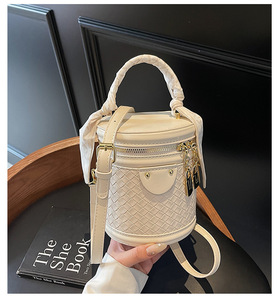 <span class=keywords><strong>Sac</strong></span> seau patchwork haut de gamme, <span class=keywords><strong>sac</strong></span> <span class=keywords><strong>bandoulière</strong></span> tendance à motif losanges, <span class=keywords><strong>sac</strong></span> à l'épaule décontracté et simple - Product Image 6