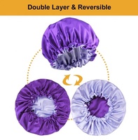 Bonnet extensible pour cheveux bouclés Bonnet en soie pour cheveux naturels Bonnets pour femmes noires