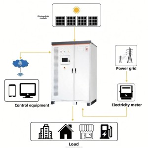 Armoire de stockage d'énergie hors réseau 125 kW 241 kWh à refroidissement par air avec BMS intégré, batterie LiFePO4 haute tension, usage industriel et commercial - Product Image 5