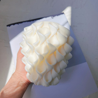 Moule en silicone pour bougie en forme de fleur de gloire du matin, sculpture en spirale, bougie pilier, forme unique, tourbillon, décoration minimaliste