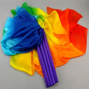 Rubans longs en soie pour <span class=keywords><strong>danse</strong></span> du ventre, <span class=keywords><strong>gymnastique</strong></span> <span class=keywords><strong>rythmique</strong></span>, <span class=keywords><strong>danse</strong></span>, <span class=keywords><strong>ruban</strong></span> de <span class=keywords><strong>danse</strong></span>, rubans tourbillonnants OME - Product Image 6