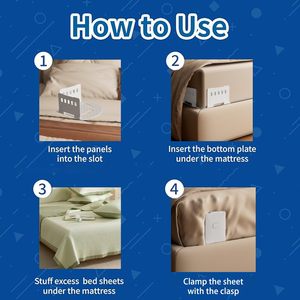 Heavy Duty <b>Bed</b> <b>Sheet</b> Holders for Corners Lock <b>Sheets</b> Tight No-Slip Fitted <b>Sheet</b> Holder for King, Queen, Twin Mattress - Product Image 6