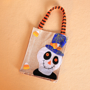 Decoraciones de Halloween y Nochevieja, Bolsa de Tela No Tejida, Bolsa de Dulces con Diseño de Calabaza, Accesorios Decorativos - Product Image 6