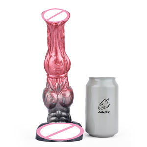 NNSX 10인치 흡착식 딜도 판타지 말 딜도 실리콘 울프 노트 유지즈 콤 레즈비언 딜도 파티 섹스 토이 여성 남성 게이용 - Product Image 4