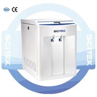 Purificador de Agua Ultra SCITEK para Laboratorio, Color Verde Oscuro, 10/20/30L/H, Doble Canal, Monitoreo en Línea, Lápiz TDS Portátil, Pantalla LCD Retroiluminada