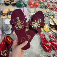 Sandales plates d'été pour femmes, respirantes, avec doublure en maille, pour l'extérieur et la maison, vente en gros directe usine pour les marchés africains