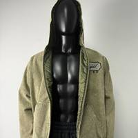 Veste de haute qualité avec broderie patchwork effet délavé à l'acide