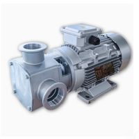 Pompe à eau auto-amorçante sanitaire en acier inoxydable à grosses particules avec turbine flexible Pompe de transfert de gelée Pompe alimentaire