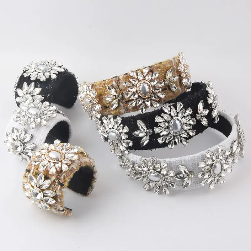 Новинка, модные ювелирные изделия Kaimei, браслеты в стиле барокко с бриллиантами и жемчугом, геометрический светлый роскошный кристаллический Шарм, повязка на голову, Набор браслетов, аксессуары