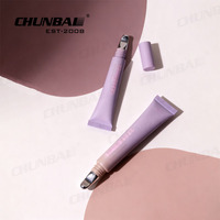 Tube de brillant à lèvres vide en métal de luxe, long et cylindrique, beige, bleu, marron, violet, avec volume personnalisable, certifié CE, logo personnalisé