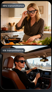 <span class=keywords><strong>Gafas</strong></span> Inteligentes E02 Meta con Cámara de 800W, Transferencia WiFi, Control por Gestos, ChatGPT, para Hombres y Mujeres, <span class=keywords><strong>Gafas</strong></span> Inteligentes con IA para Exteriores - Product Image 6