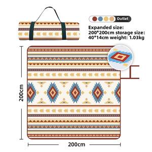 Tapis de pique-nique Oxford imperméable à ultrasons de style ethnique épaissi et étanche à l'humidité pour le camping en plein air lavable en machine - Product Image 5