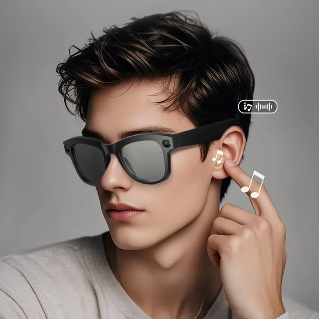 M01S 500W Camera New Generation Smart Glasses Video AI Translation Recognition ChatGPT Call & Wearable Headset