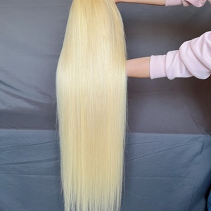 Pelucas de Encaje Completo HD Rubias 613 de 30 Pulgadas en OFERTA, Peluca Frontal de Encaje de Cabello Humano Virgen Natural para Mujeres Negras, Peluca Frontal Peruana - Product Image 3