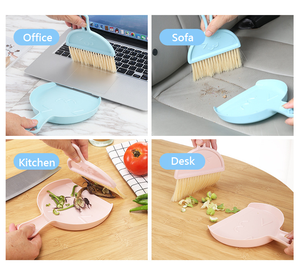 2024 vente chaude Mini brosse de nettoyage petit balai ensemble balayeuse de bureau et pelle à poussière ensemble cuisine petit balai - Product Image 2