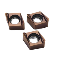 Fresa eficiente de doble cara OEM, alimentación rápida 4NKT060308 para desbaste de aleación de carburo de inserción de acero inoxidable